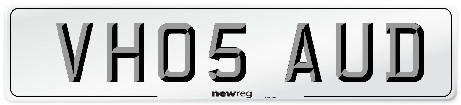 VH05 AUD Number Plate from New Reg